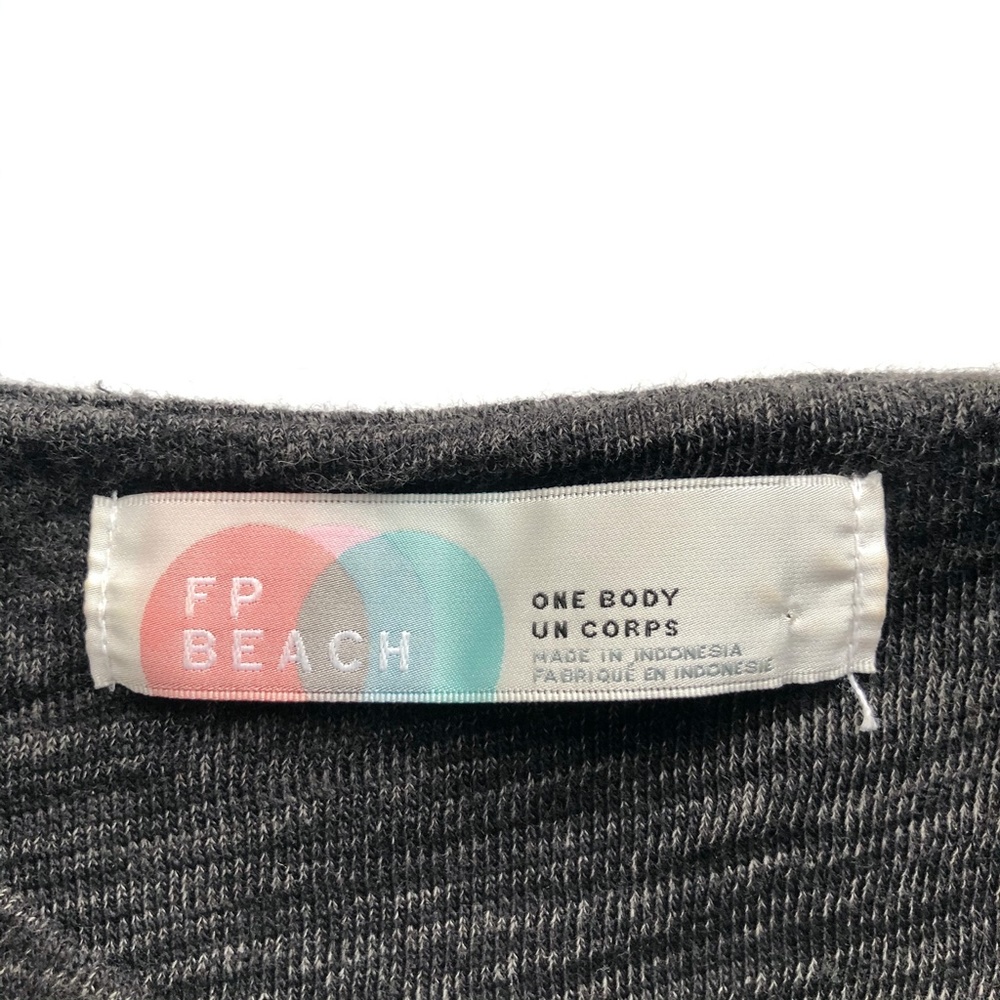 Free People One Body Cold Shoulder Gray Dress - Picture 10 of 12